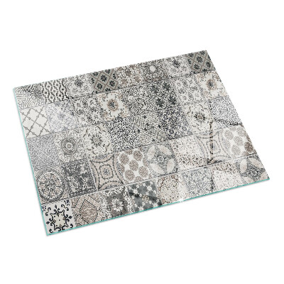 Base de vidro para lareira Padrões de azulejos decorativos