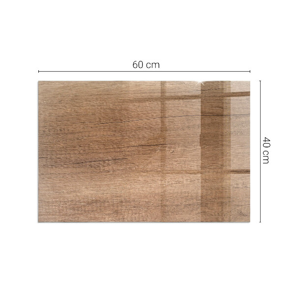 Base de vidro para lareira Padrão de madeira natural