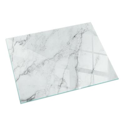 Base de vidro temperado para lareira Padrão de mármore com veios