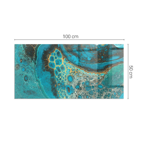 Base de vidro temperado para lareira Padrão orgânico abstrato