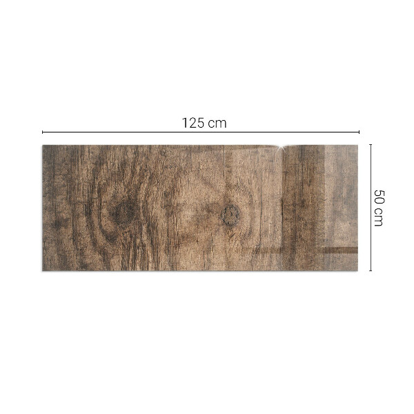 Base de vidro temperado para lareira Padrão de madeira natural