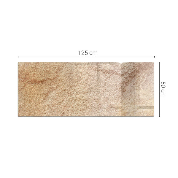 Base de vidro para lareira Textura de pedra natural