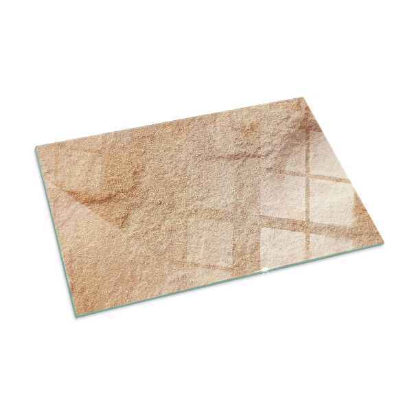 Base de vidro para lareira Textura de pedra natural