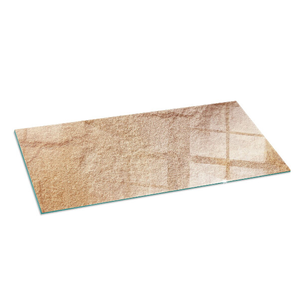 Base de vidro para lareira Textura de pedra natural
