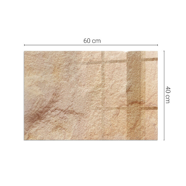 Base de vidro para lareira Textura de pedra natural