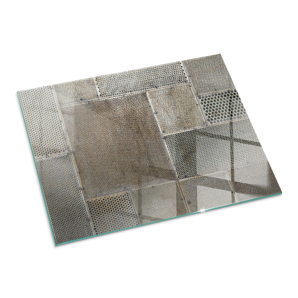 Base de vidro temperado para lareira Padrão de chapa perfurada