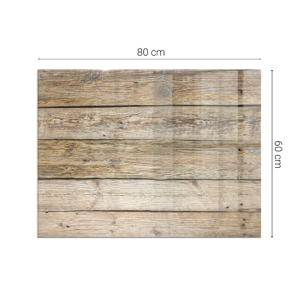 Base de vidro temperado para lareira Prancha de madeira no layout