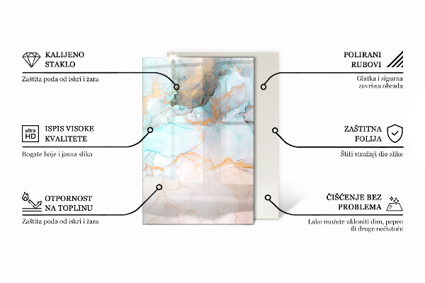 Base de vidro para lareira Tábuas em diferentes tonalidades