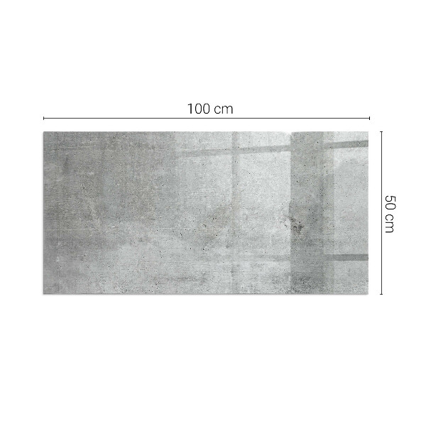 Base de vidro temperado para lareira textura de concreto bruto