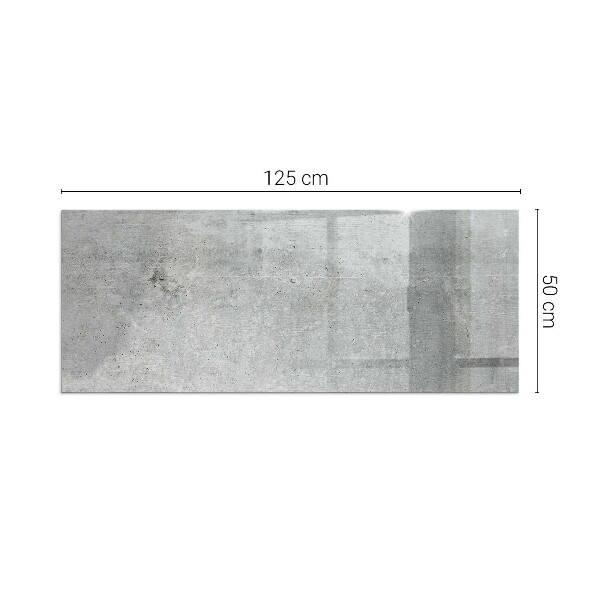 Base de vidro temperado para lareira textura de concreto bruto