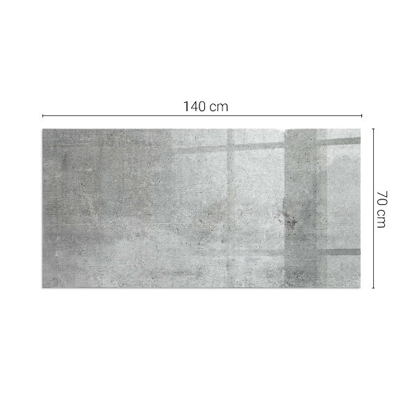 Base de vidro temperado para lareira textura de concreto bruto