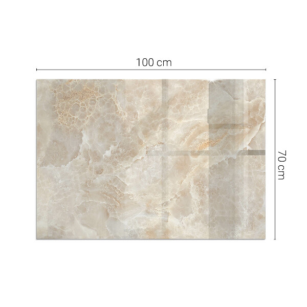 Base de vidro para lareira Padrão de pedra natural