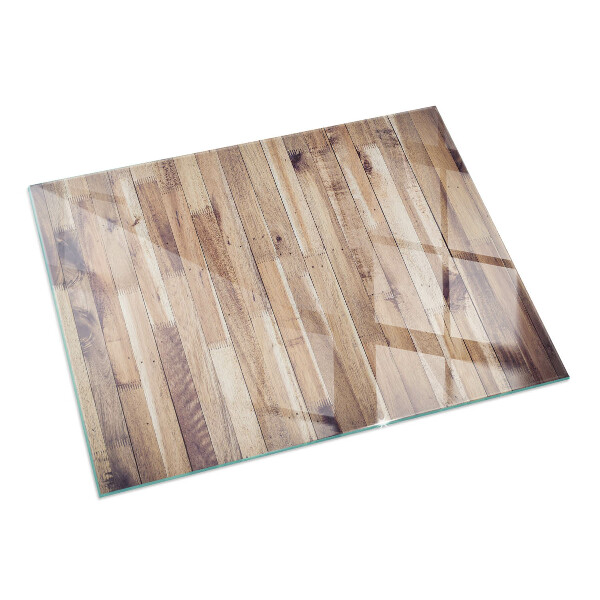 Base de vidro temperado para lareira Prancha de madeira no layout