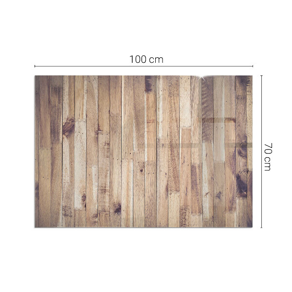 Base de vidro temperado para lareira Prancha de madeira no layout