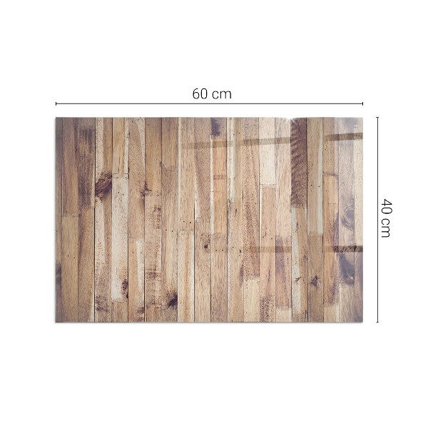 Base de vidro temperado para lareira Prancha de madeira no layout