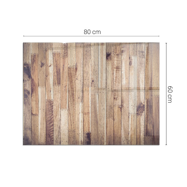 Base de vidro temperado para lareira Prancha de madeira no layout