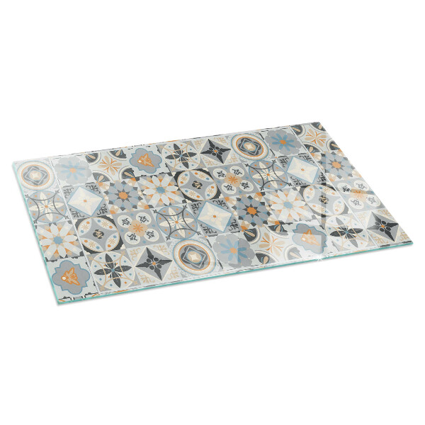 Base de vidro para lareira Padrões de mosaico em azulejos