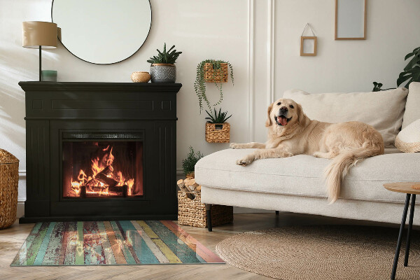 Base de vidro para lareira Tábuas em diferentes tonalidades