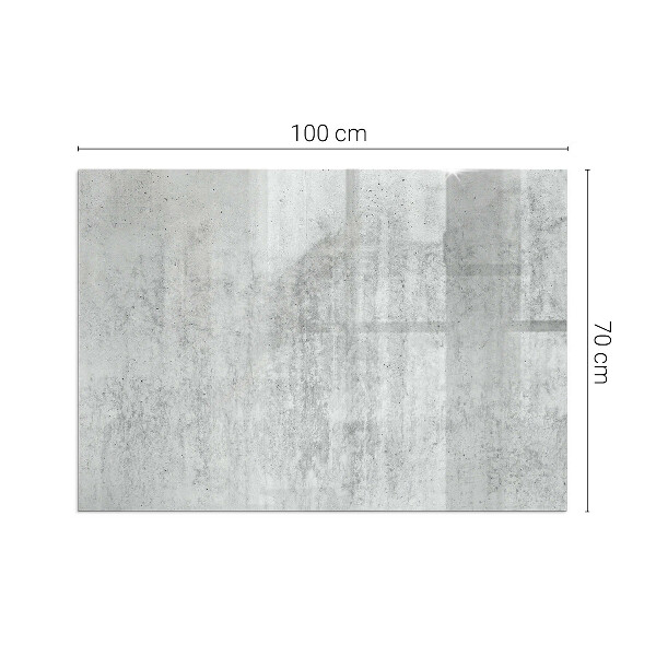 Base de vidro temperado para lareira textura de concreto bruto