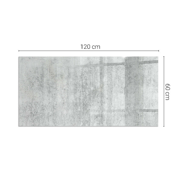 Base de vidro temperado para lareira textura de concreto bruto