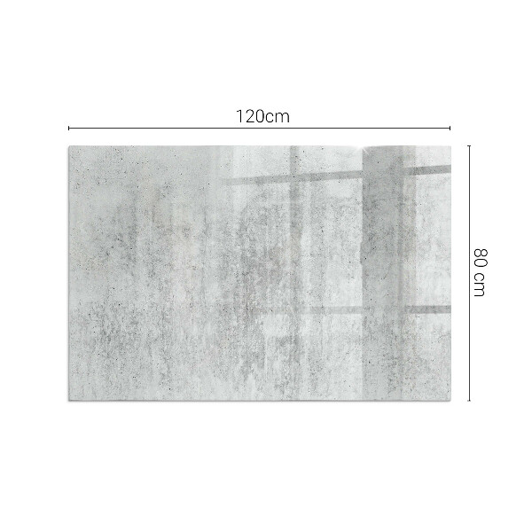 Base de vidro temperado para lareira textura de concreto bruto