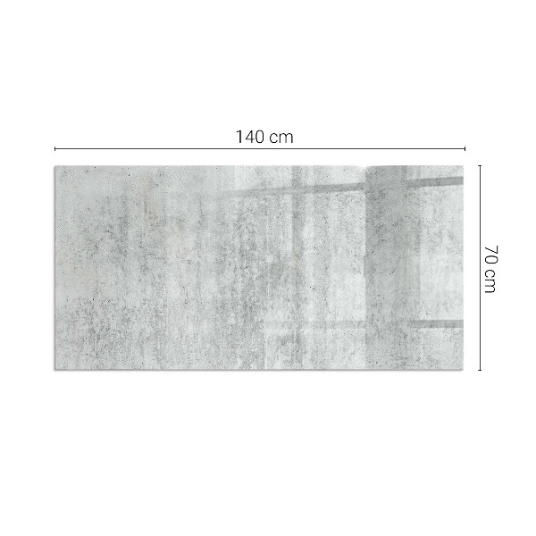 Base de vidro temperado para lareira textura de concreto bruto