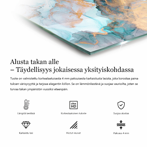 Base de vidro temperado para lareira textura de concreto bruto