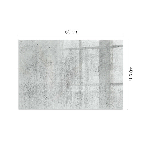 Base de vidro temperado para lareira textura de concreto bruto
