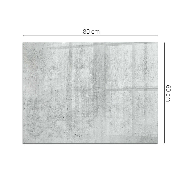 Base de vidro temperado para lareira textura de concreto bruto