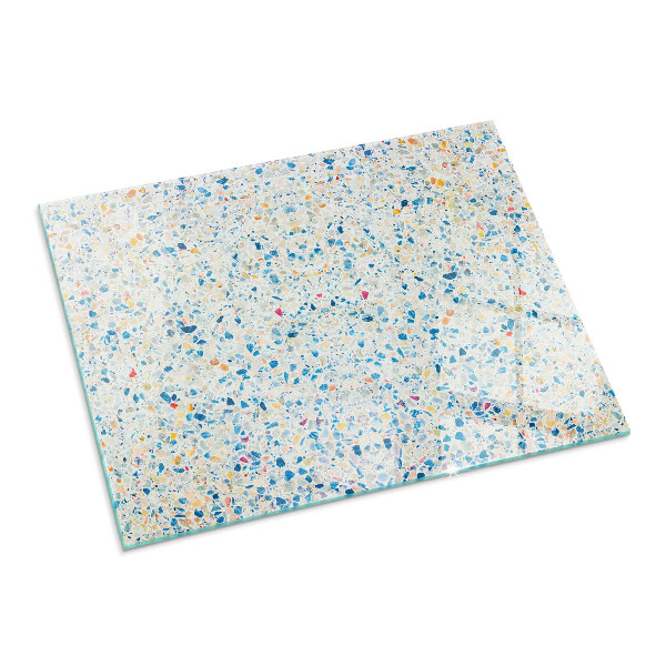 Base de vidro temperado para lareira Padrão de textura abstrato