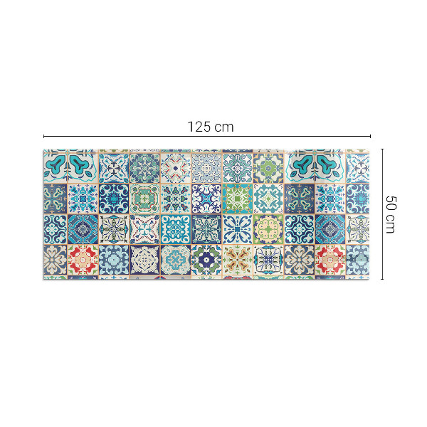 Base de vidro temperado para lareira Padrões de mosaico em azulejos