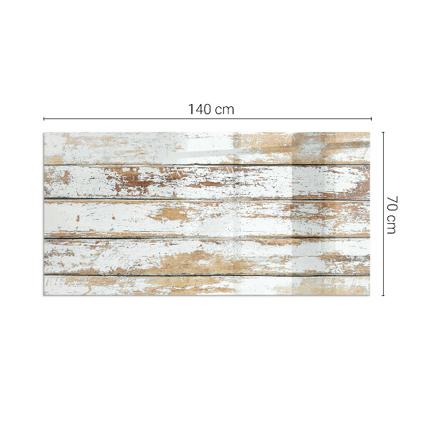 Base de vidro para lareira Tábua de madeira danificada