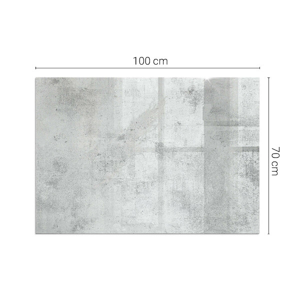 Base de vidro para lareira textura de concreto bruto