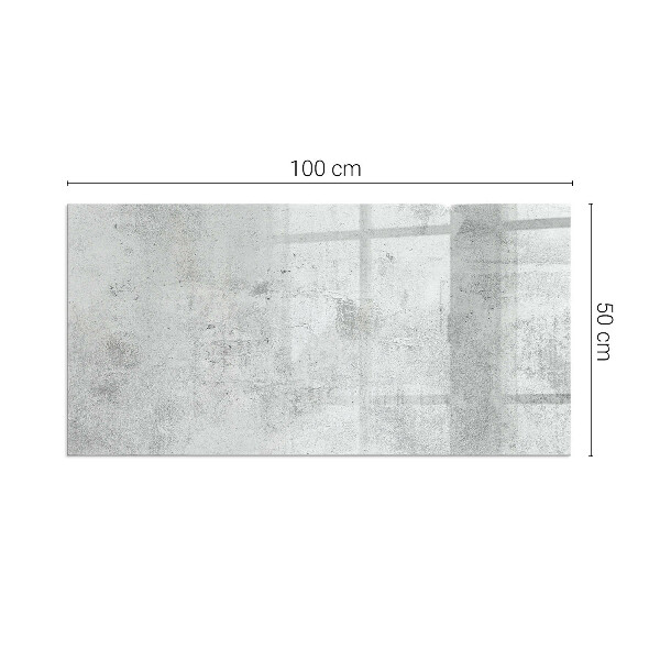 Base de vidro para lareira textura de concreto bruto