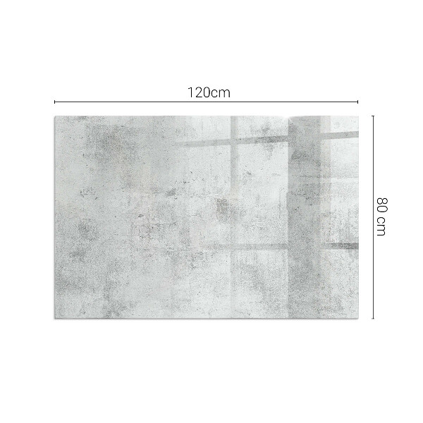 Base de vidro para lareira textura de concreto bruto