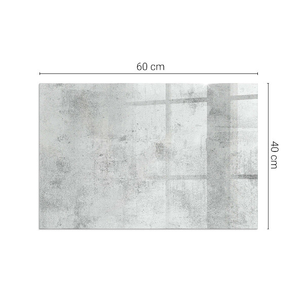 Base de vidro para lareira textura de concreto bruto