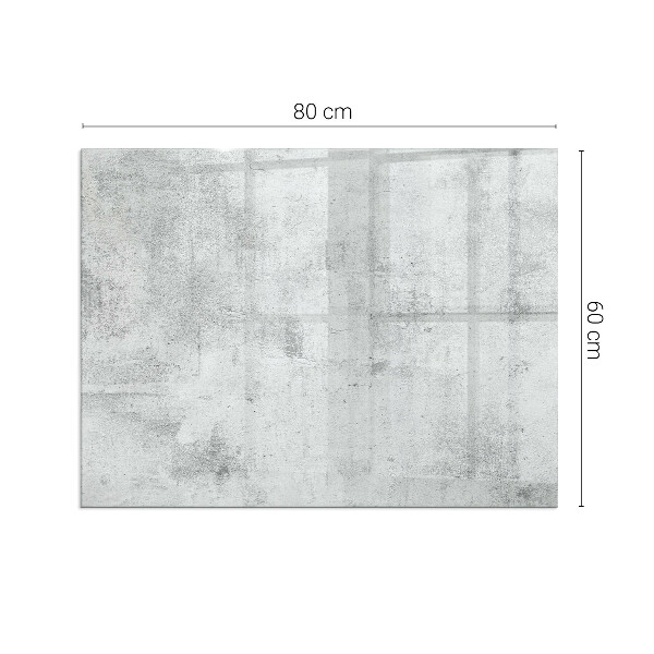 Base de vidro para lareira textura de concreto bruto