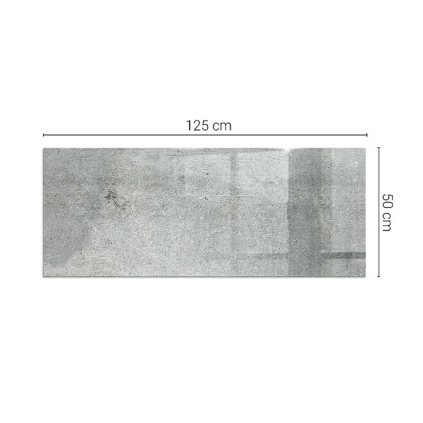 Base de vidro temperado para lareira textura de concreto bruto