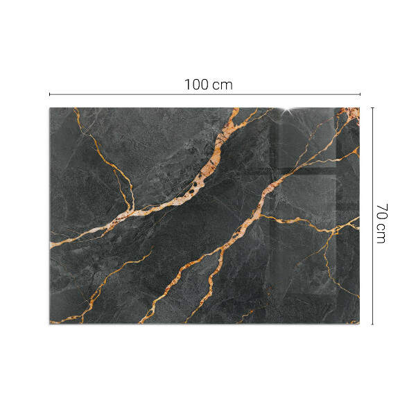 Base de vidro temperado para lareira Mármore elegante com veios