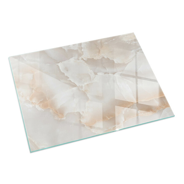 Base de vidro para lareira Padrão de pedra natural