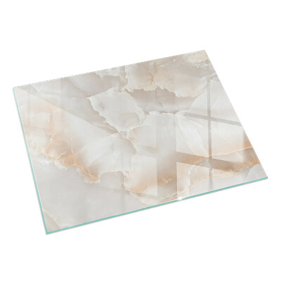 Base de vidro para lareira Padrão de pedra natural