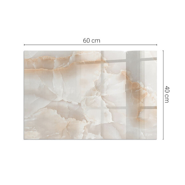 Base de vidro para lareira Padrão de pedra natural