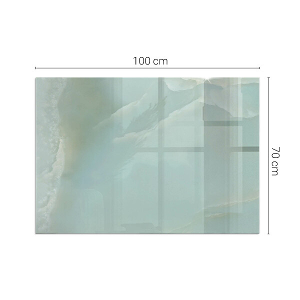 Base de vidro temperado para lareira Padrão delicado de mármore