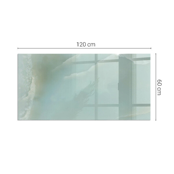 Base de vidro temperado para lareira Padrão delicado de mármore
