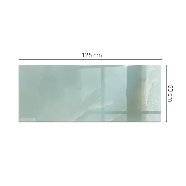 Base de vidro temperado para lareira Padrão delicado de mármore