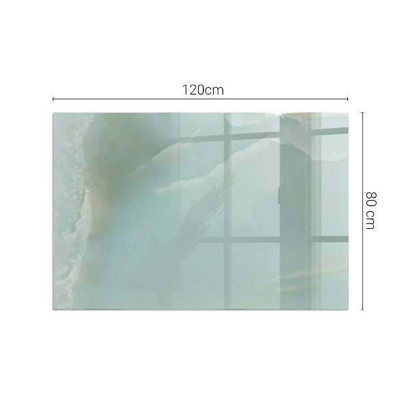 Base de vidro temperado para lareira Padrão delicado de mármore