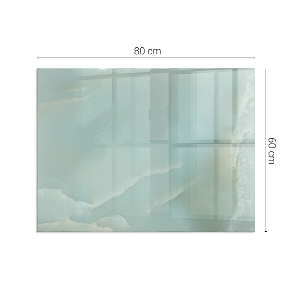 Base de vidro temperado para lareira Padrão delicado de mármore