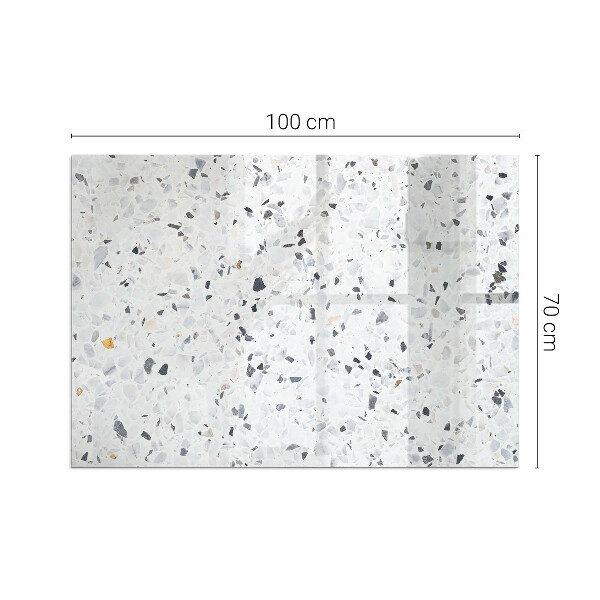 Base de vidro temperado para lareira Padrão de pedra com partículas