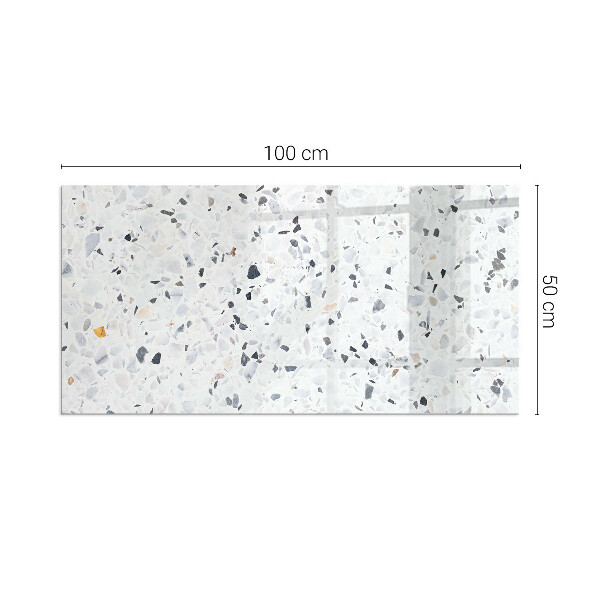 Base de vidro temperado para lareira Padrão de pedra com partículas