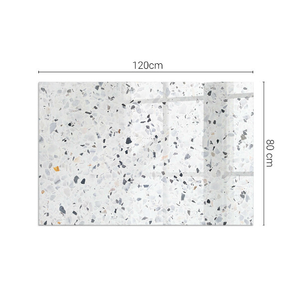 Base de vidro temperado para lareira Padrão de pedra com partículas